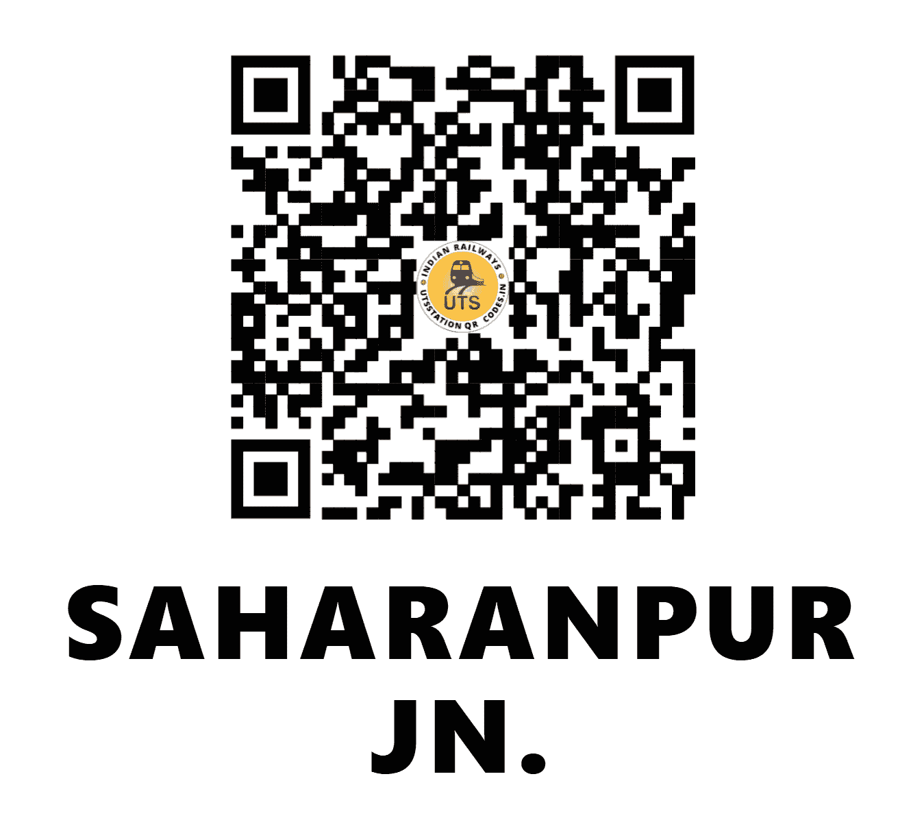 UTS QR Code for SAHARANPUR JN. - SRE - NR (UTTAR PRADESH)